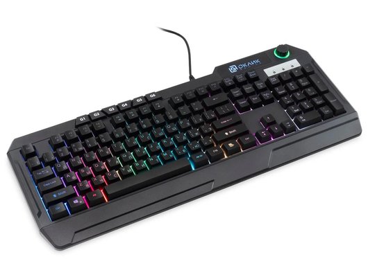 Клавиатура проводная игровая Oklick 715G черный